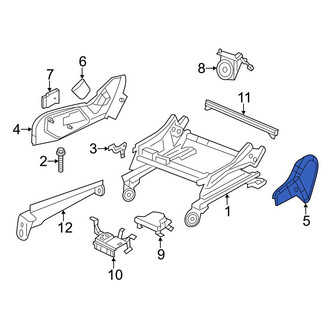 Dodge OE - Front Right Outer Seat Trim Panel