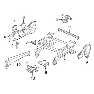 Dodge OE - Seats & Tracks - Tracks & Components (Power Passenger Seat)