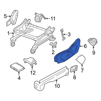 Dodge OE - Front Left Outer Seat Trim Panel