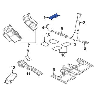 Dodge OE - Left Body A-Pillar Trim Panel