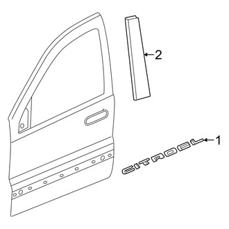 Dodge OE - Front Door - Exterior Trim (Citadel)