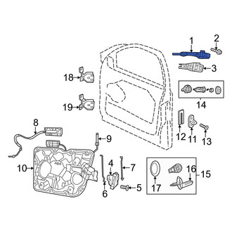 Dodge OE - Front Left Outer Exterior Door Handle