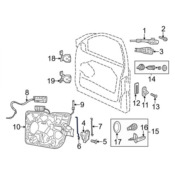 Door Lock Operating Rod