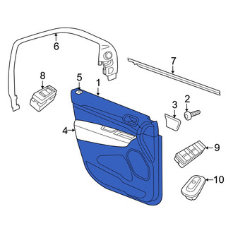 Dodge OE - Front Right Inner Door Interior Trim Panel