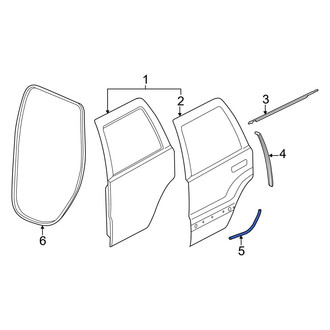 Dodge OE - Rear Left Outer Door Seal