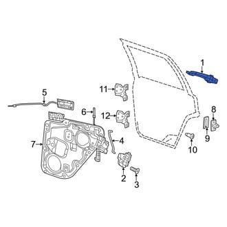 Dodge OE - Front Left Outer Exterior Door Handle