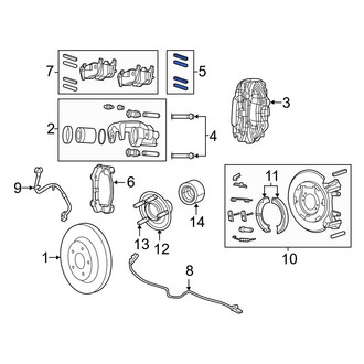 Dodge OE - Front Disc Brake Pad Set
