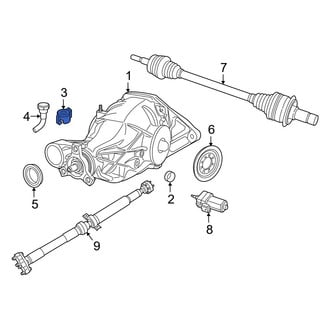 Dodge OE - Rear Differential Vent Hose