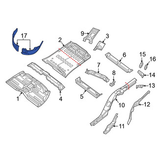 Dodge OE - Rear Right Inner Floor Pan Heat Shield