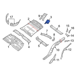 Dodge OE - Rear Left Floor Extension