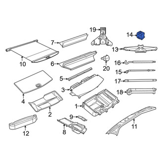 Dodge OE - Rear Floor Jack Cover