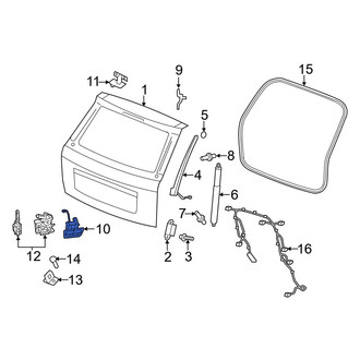 Dodge OE - Rear Liftgate Latch Handle