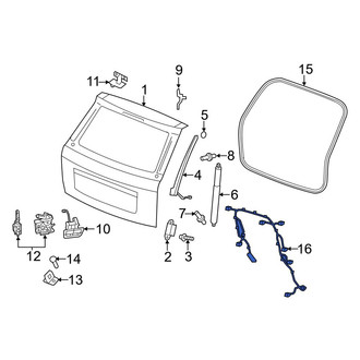 Dodge OE - Rear Tailgate Wiring Harness