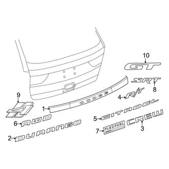 Dodge OE - Lift Gate - Exterior Trim