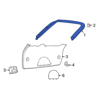 Dodge OE - Rear Upper Liftgate Trim