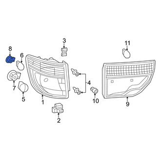 Dodge OE - Rear Side Marker Light Socket