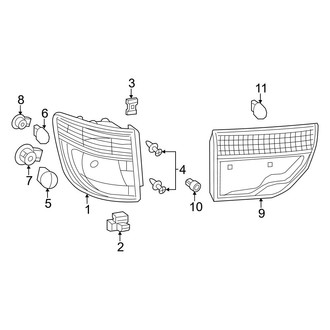 Dodge OE - Rear Lamps - Combination Lamps
