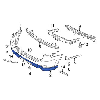 Dodge OE - Rear Lower Bumper Cover