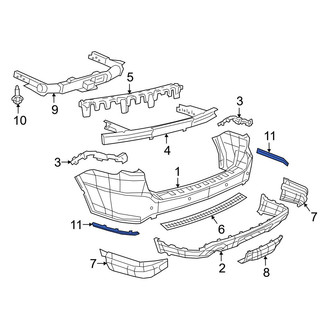 Dodge OE - Front Center Bumper Trim