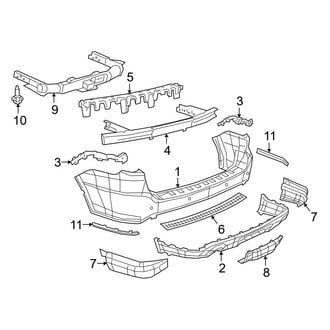 Dodge OE - Rear Bumper - Bumper & Components (W/O SRT Design)