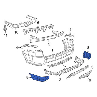 Dodge OE - Rear Left Bumper Cover Heat Shield