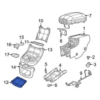 Dodge OE - Rear Lower Console Mat