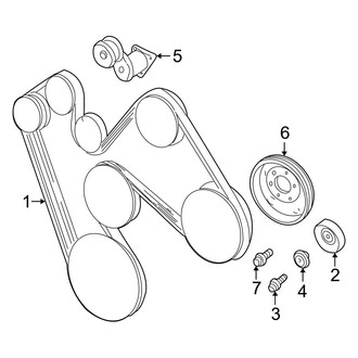 Dodge OE - Cooling - Belts & Pulleys