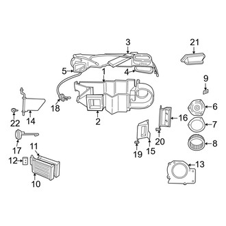 Dodge OE - Air Conditioner & Heater - Heater Components