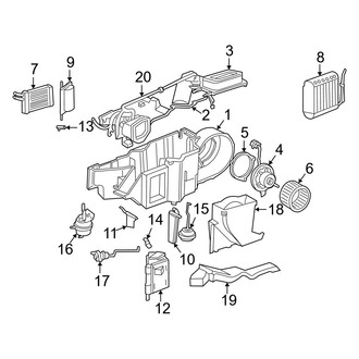 Dodge OE - Air Conditioner & Heater - Evaporator Components