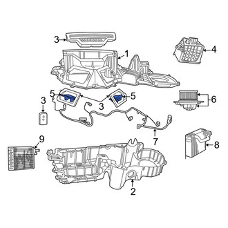 Dodge OE - HVAC Blend Door Actuator