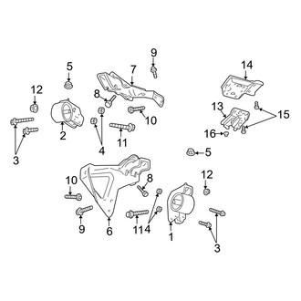 Dodge OE - Engine & Transmission Mounting (5.2L)
