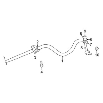 Dodge OE - Front Suspension - Stabilizer Bar & Components (RWD)