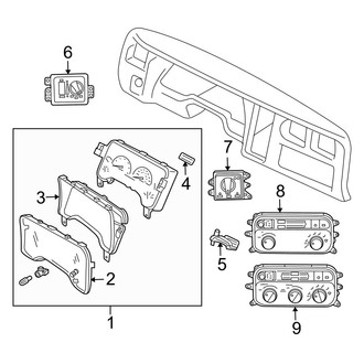 Dodge OE - Instrument Panel - Cluster & Switches