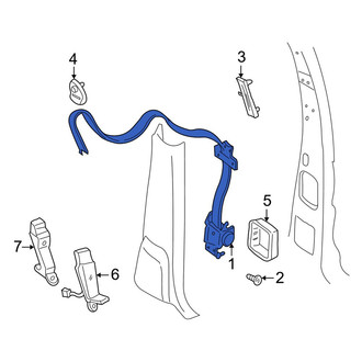 Dodge OE - Front Right Seat Belt Lap and Shoulder Belt
