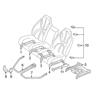 Dodge OE - Seats & Tracks - Tracks & Components (Bucket Seat)