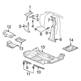 Dodge OE - Door Sill Plate Clip