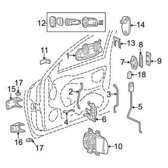 Dodge OE - Front Door - Lock & Hardware