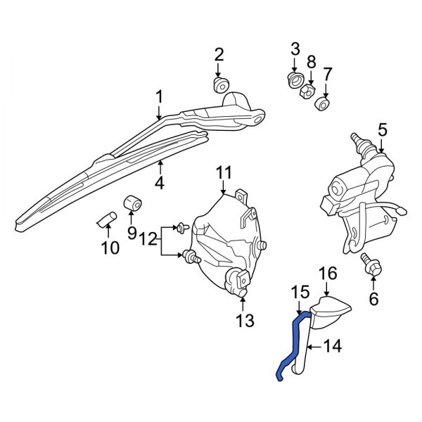 Liftgate Washer Hose