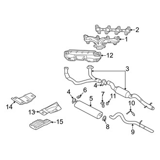 Dodge OE - Exhaust System - Exhaust Components (4.7L)