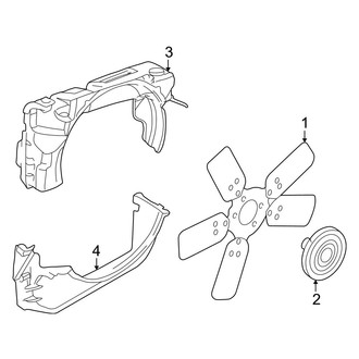 Dodge OE - Cooling Fan (Mechanical), (4.7L)