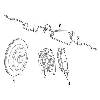 Dodge OE - Rear Suspension - Brake Components (Disc Brakes)