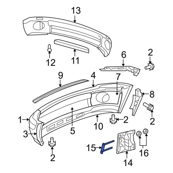 Dodge OE 6507667AA Tow Hook Bolt
