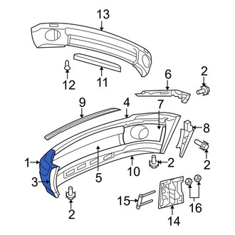 Dodge OE - Front Lower Bumper Cover