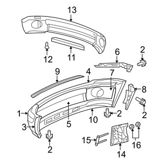 Dodge OE - Front Bumper - Bumper & Components (With Sport Package), (2500 / 3500 Regular Cab / Quad Cab 140.5" / 160.5" Wheelbase)