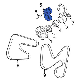 Dodge OE - Accessory Drive Belt Tensioner Assembly