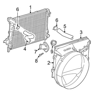 Dodge OE - Cooling - Radiator & Components (8.0L)