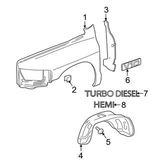 Dodge OE - Fender - Exterior Trim