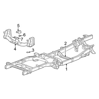 Dodge OE - Frame & Components (Frame & Crossmembers), (2500 Regular Cab / Quad Cab 4WD)