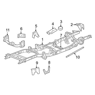 Dodge OE - Frame & Components (Frame & Crossmembers), (2500)