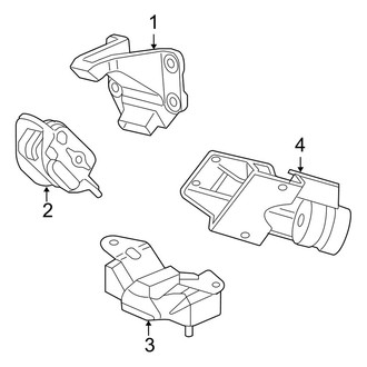 Dodge OE - Engine & Transmission Mounting (2500 / 3500 Quad Cab RWD 5.7L)